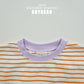 (Pre-order) Soybean Kids - Point Stripe Top & Bottom Set 포인트단가라상하복 (4 Colors)