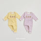 (Pre-order) OOTTBEBE Winter - Checked Bear Pajama Set 체크베어실내복 (2 Colors)