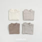 (Pre-order) OOTTBEBE Winter - Modal Ribbed Turtleneck Tee 모달골지폴라티 (4 Colors)