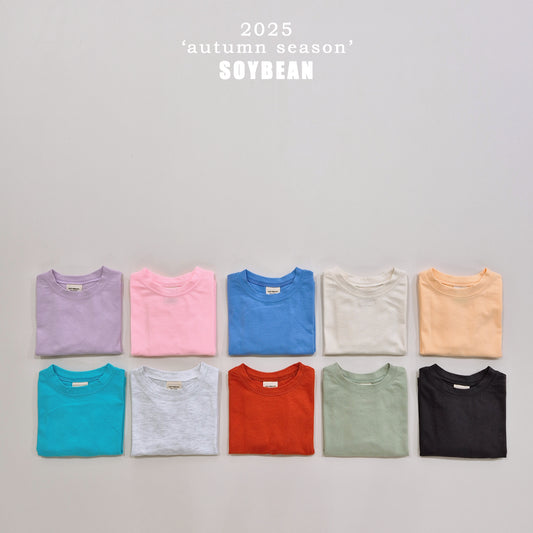 (Pre-order) Soybean Kids - Cotton Sugar Boxy Tee 코튼슈가박스티 (10 Colors)