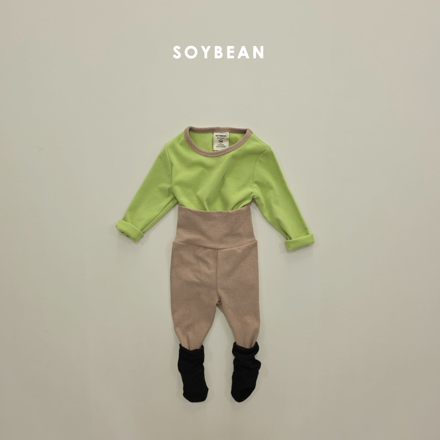 (Pre-order) Soybean Kids Winter - Warm Hug Fleece-Lined Pajama Set 따숩허그세트 (4 Colors)