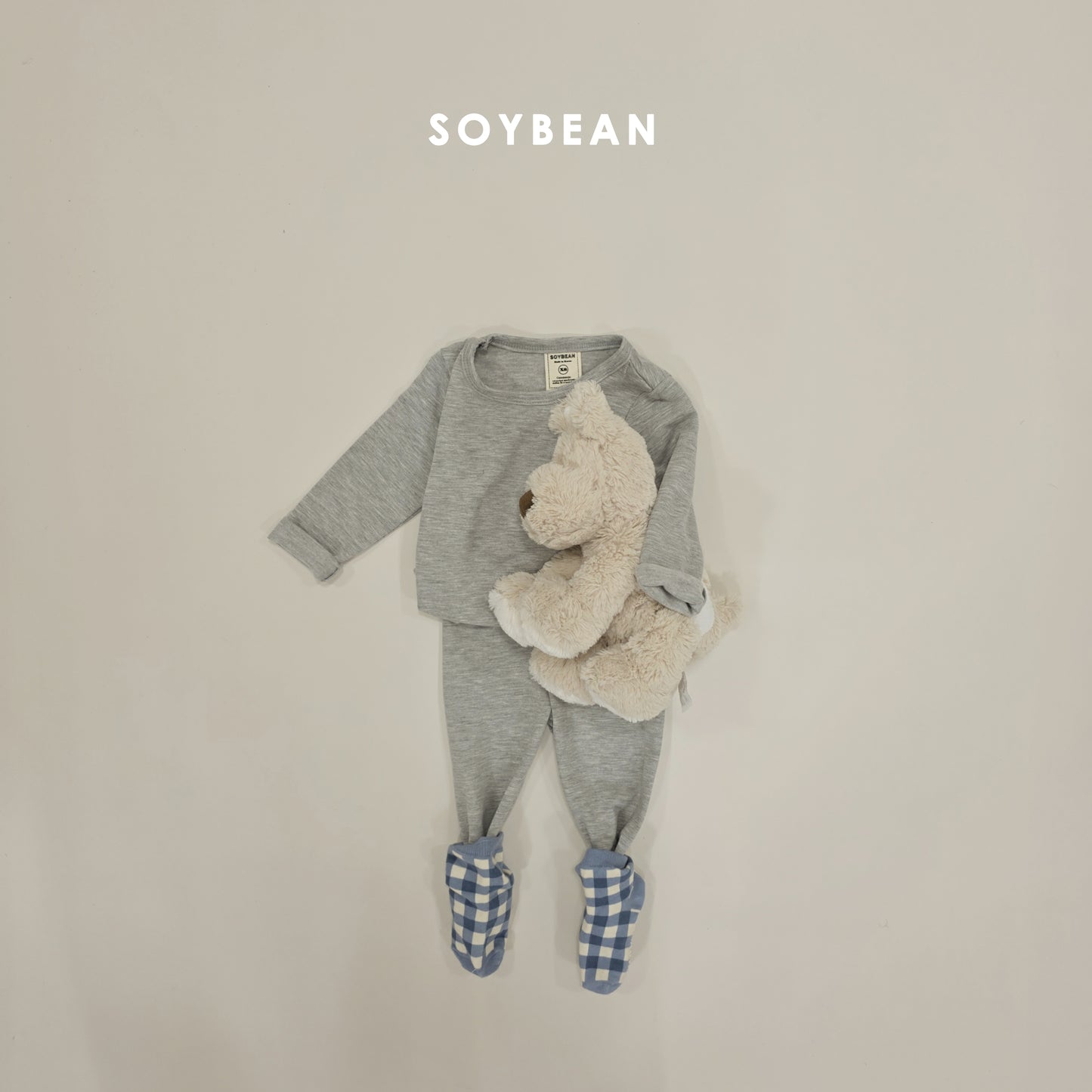 (Pre-order) Soybean Kids Winter - Heat Fleece Pajama Set 히트실내복 (6 Colors)