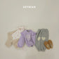 (Pre-order) Soybean Kids Winter - Heart Patch Fleece-Lined Jogger Pants 하트패치조거팬츠 (3 Colors)