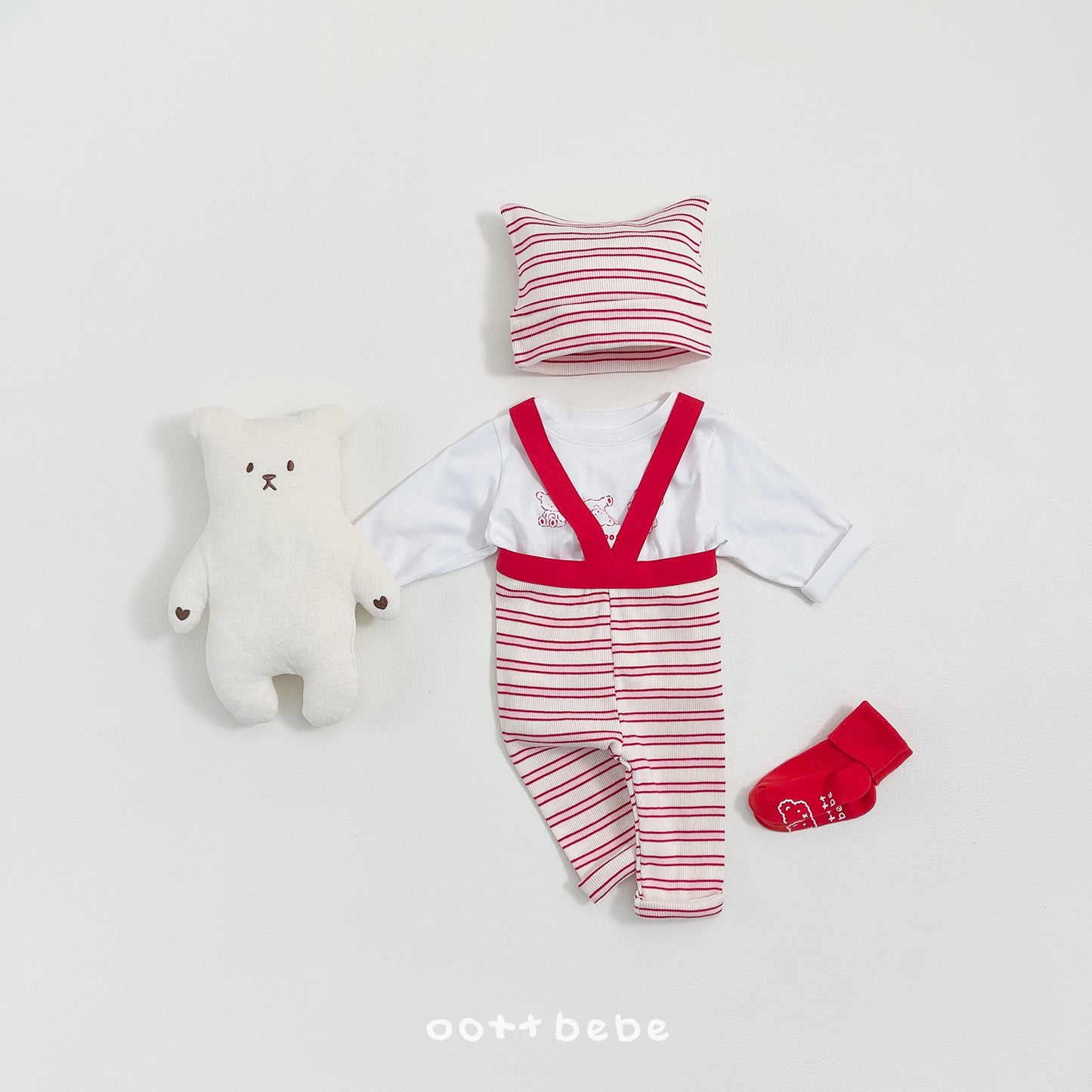 (Pre-order) OOTTBEBE Spring - Say OOTT Baby 1+1 Tee Set 세이오뜨 1+1티셔츠 (4 Colors)