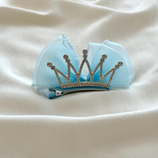 (Chenny Bong Bong) Kids’ Enchanted Crown Hair Clip - Blue (1 Piece)