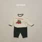 (Pre-order) Soybean Kids Winter - Merry Mongle Loose Pajama Set 메리몽글루즈실내복 (2 Colors)