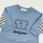 (Pre-order) OOTTBEBE - Bonjour Puppy Bodysuit 봉쥬르퍼피전신수트 (2 Colors)