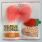 (Chenny Bong Bong) Kids’ Peach Orange Hair Clips 5-piece Set