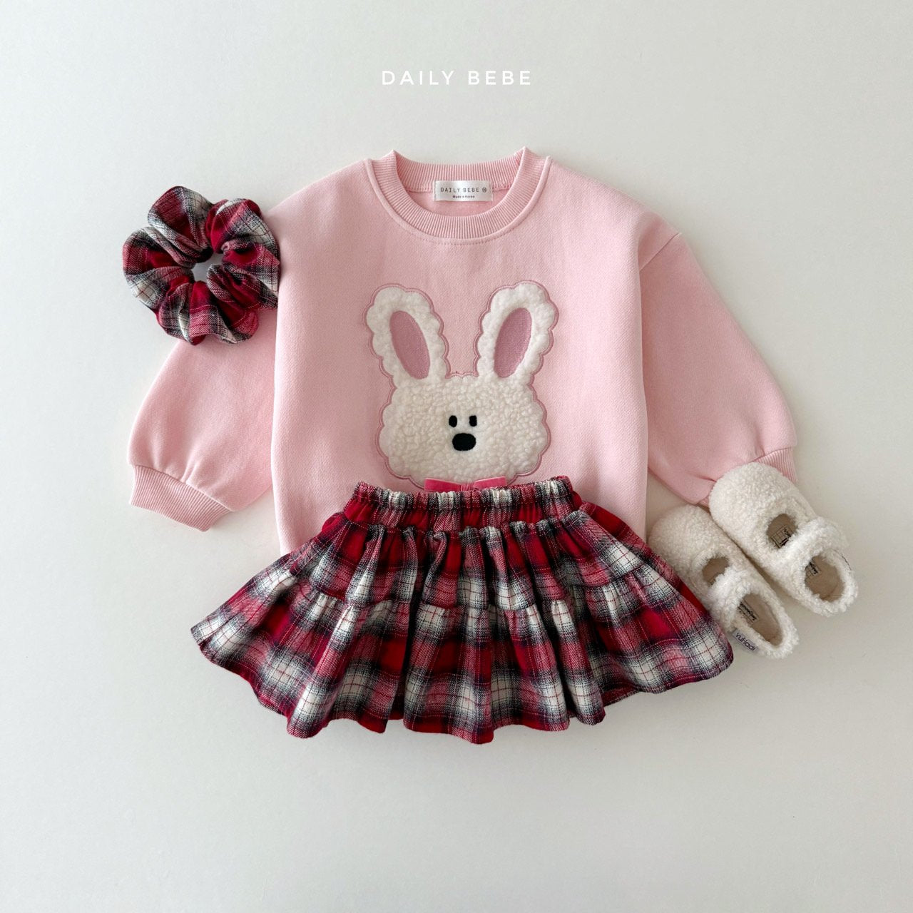 (Pre-order) Daily Bebe Winter - Kids' Merry Ruffle Skirt 메리 홀 스커트 (2 Colors)