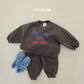 (Pre-order) Soybean Kids Winter - America Fleece-Lined Top & Bottom Set 아메리카양기모상하 (2 Colors)