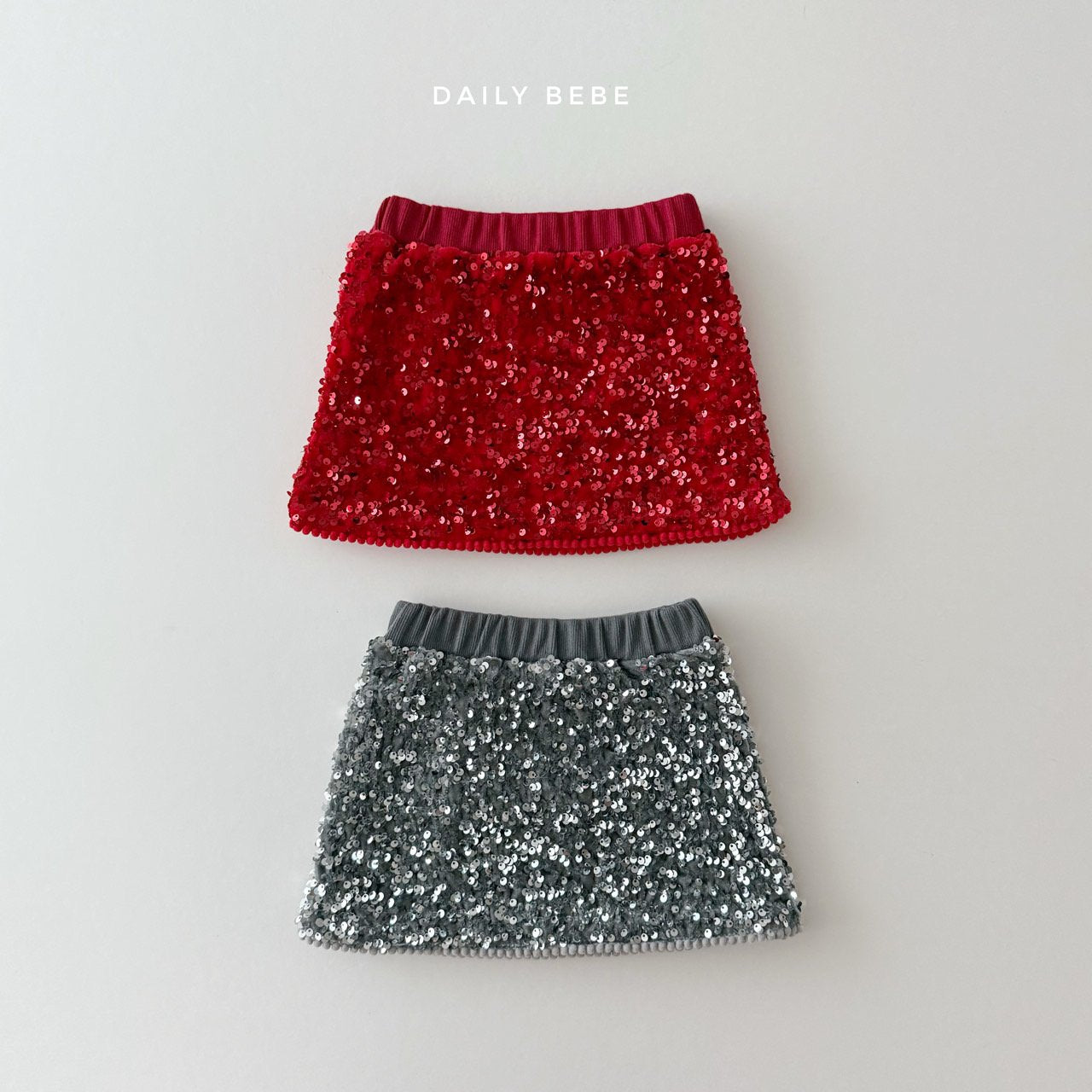 (Pre-order) Daily Bebe - Kids’ Sequin Skirt 스팽글치마 (2 Colors)