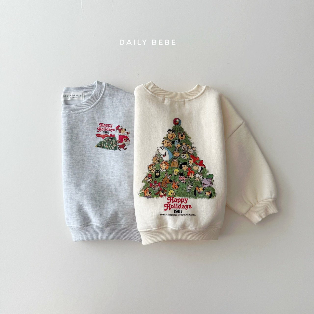 (Pre-order) Daily Bebe - Kids’ Christmas Tree Sweatshirt 트리맨투맨 (2 Colors)