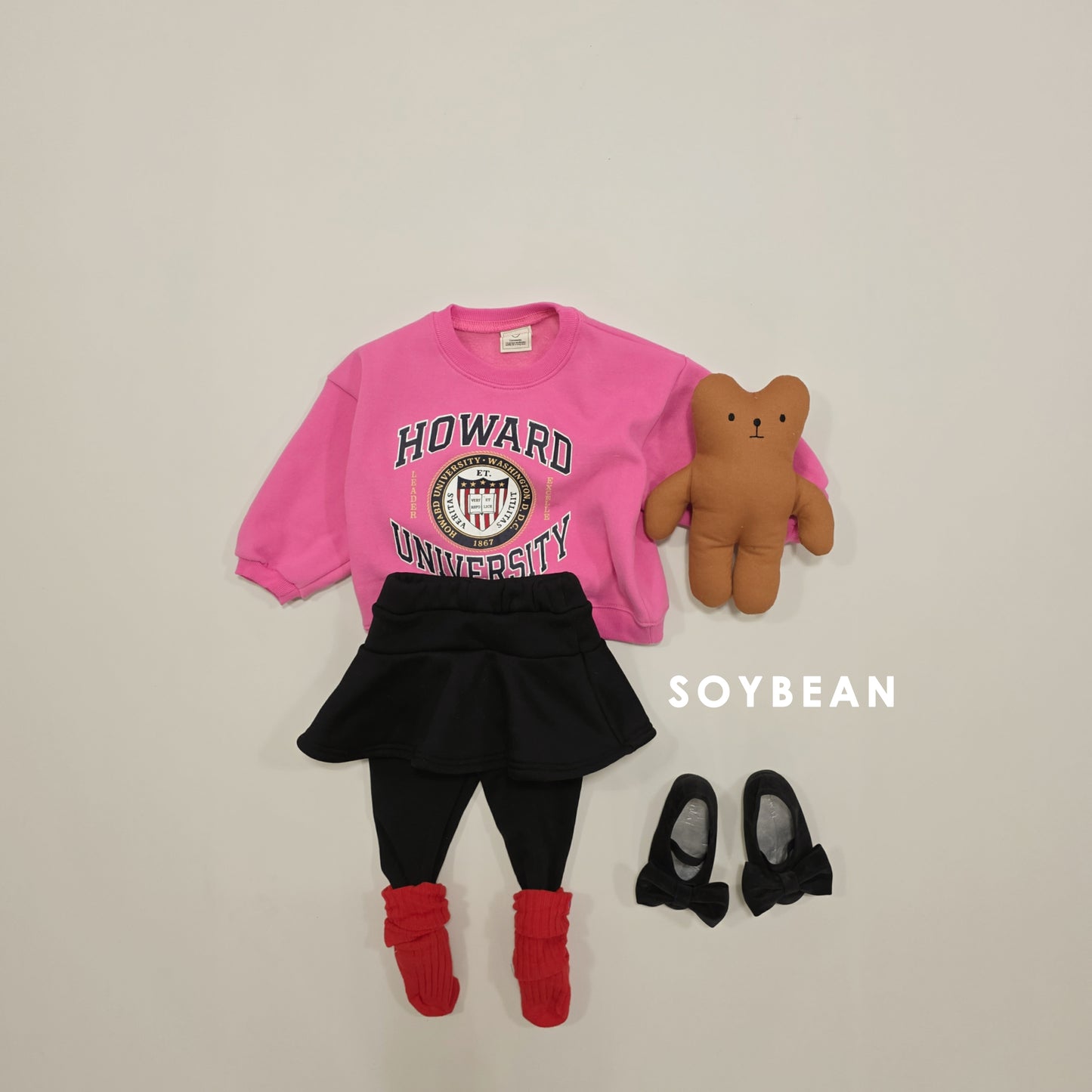 (Pre-order) Soybean Kids Winter - Howard Fleece-Lined Sweatshirt 하워드양기모맨투맨 (2 Colors)