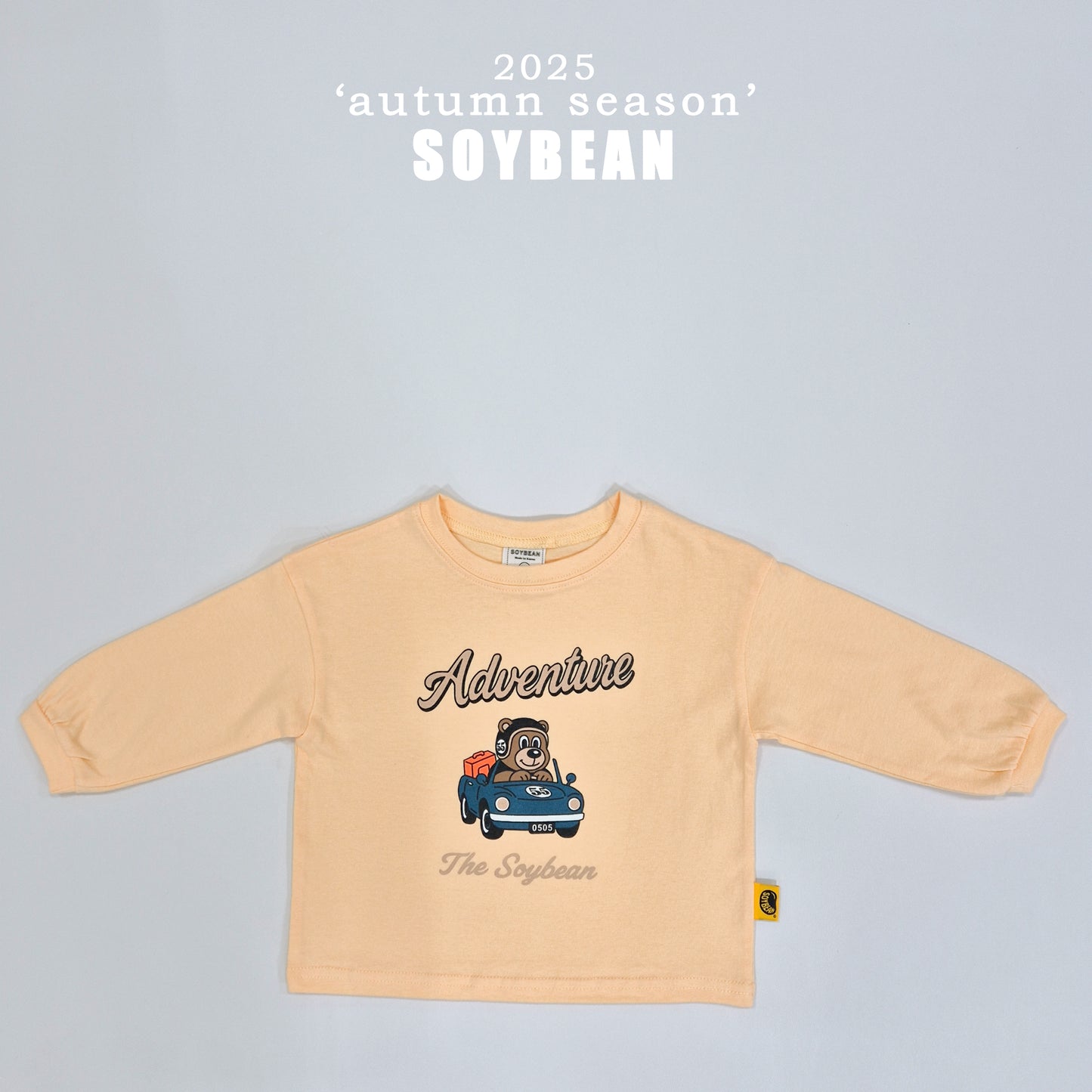(Pre-order) Soybean Kids - Mini Car Bear Tee 미니카곰돌티셔츠 (3 Colors)