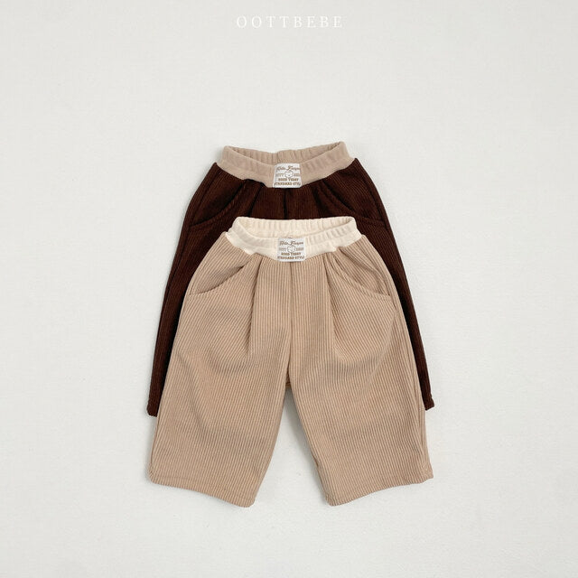 (Pre-order) OOTTBEBE - Cappuccino Wide Pants 카푸치노와이드팬츠 (2 Colors)