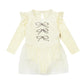 (Pre-order) KoongsKoongs Kids’ Premium Elina Rash Guard Dress Set (Cream Lemon)