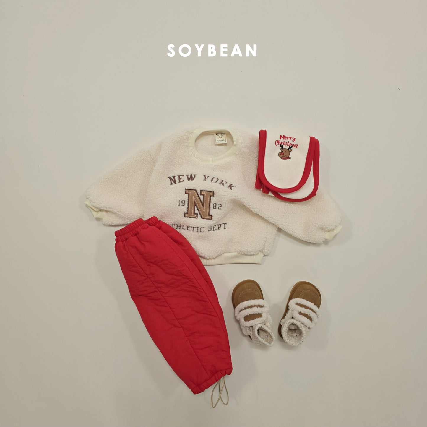 (Pre-order) Soybean Kids Winter - Soft Padded Fleece-Lined Pants 소프트패딩팬츠 (3 Colors)