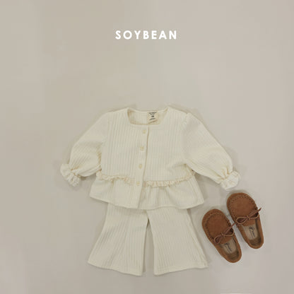 (Pre-order) Soybean Kids Winter - Mochi Square Top & Bottom Set 모찌스퀘어상하 (2 Colors)