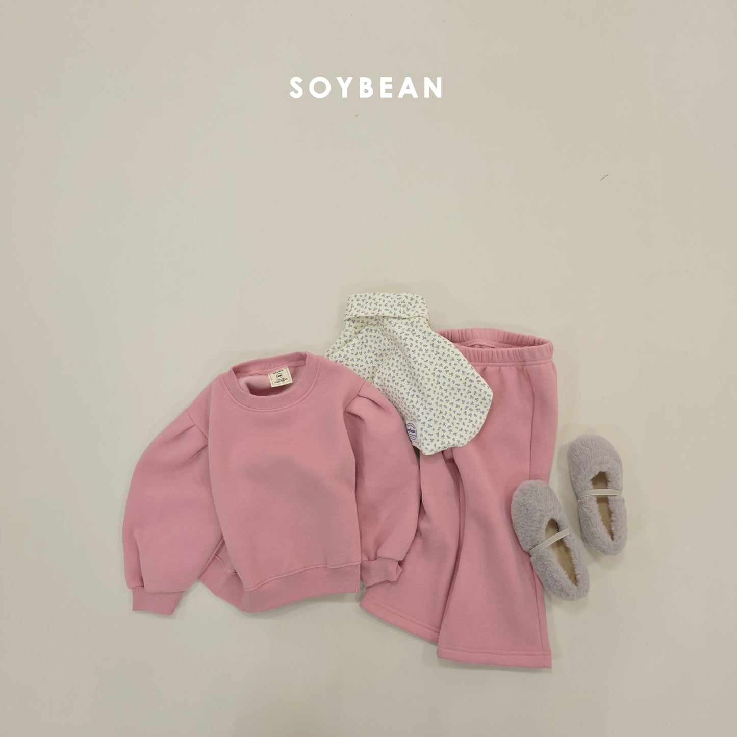 (Pre-order) Soybean Kids Winter - Mongle Flare Top & Bottom Set 몽글플레어상하 (5 Colors)