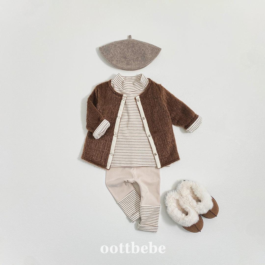 (Pre-order) OOTTBEBE Winter - Hazelnut Cardigan 헤이즐넛가디건 (4 Colors)