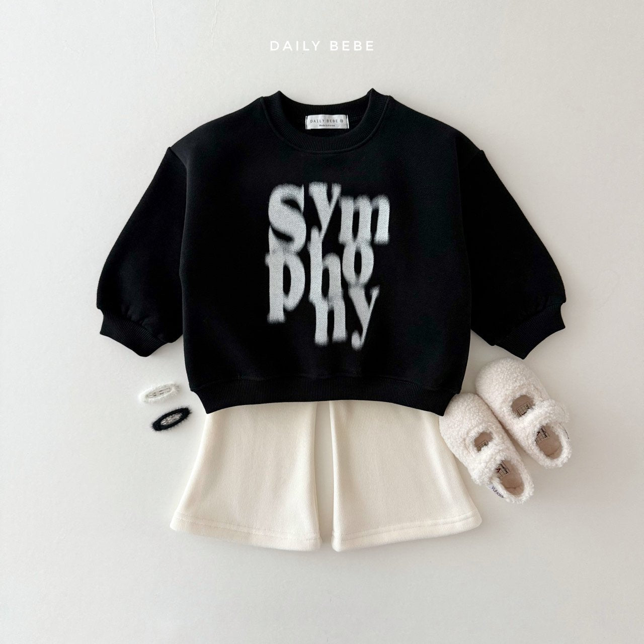 (Pre-order) Daily Bebe Winter - Kids' Symphony Sweatshirt 심포니 맨투맨 (2 Colors)