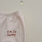 (Pre-order) Soybean Kids - Lucky Fleece-Lined Sweatpants 럭키기모골지팬츠 (3 Colors)