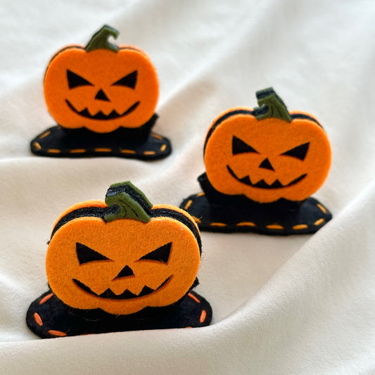 (Chenny Bong Bong) Spooky Pumpkin Hair Clip (1 Piece)