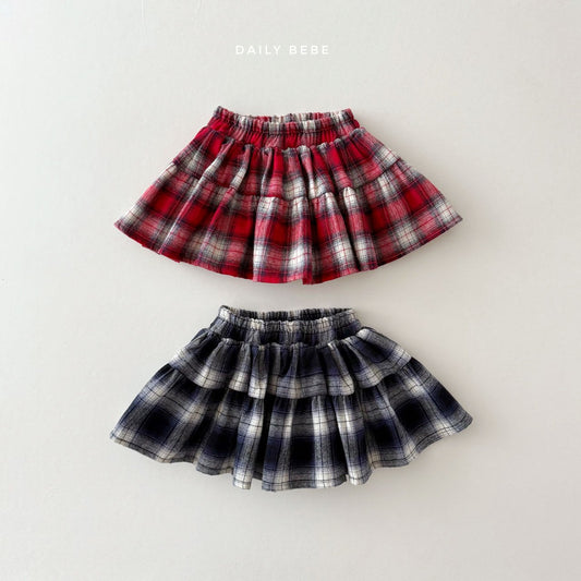 (Pre-order) Daily Bebe Winter - Kids' Merry Ruffle Skirt 메리 홀 스커트 (2 Colors)