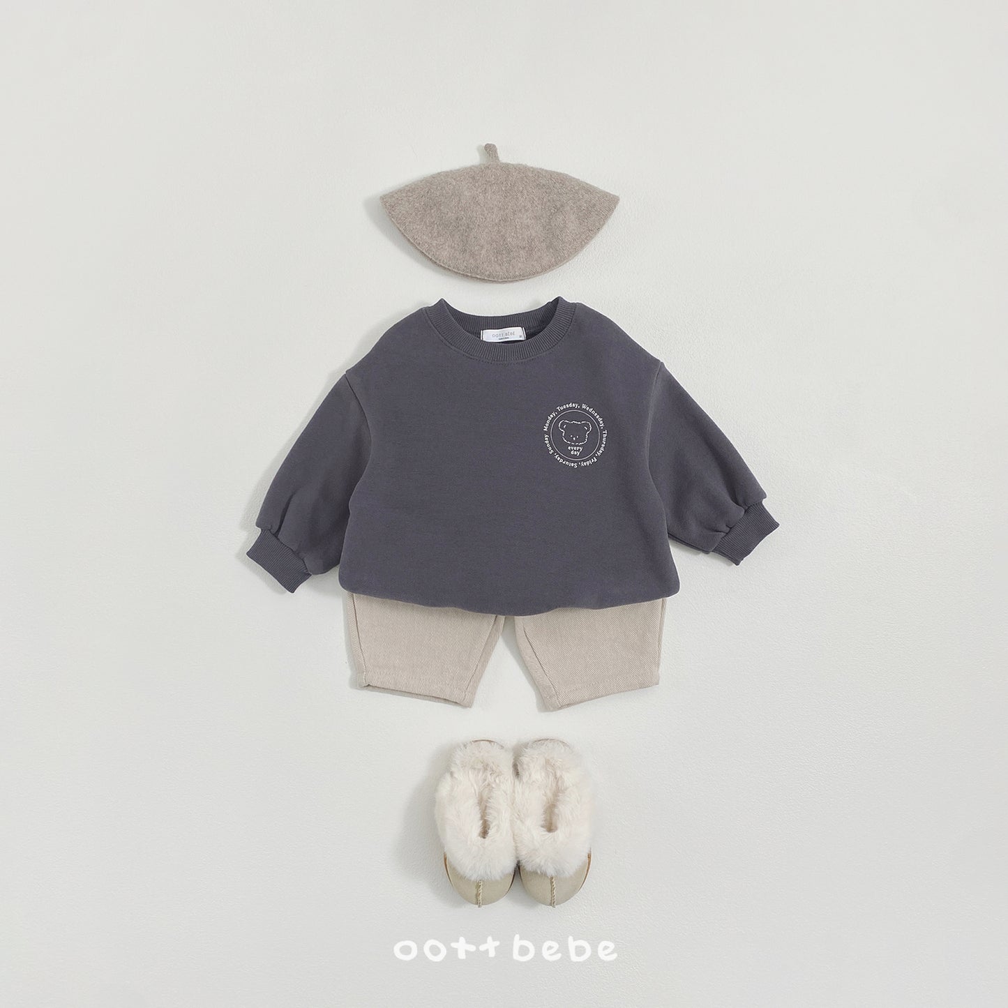 (Pre-order) OOTTBEBE Winter - Twill Cozy-On Pants 트윌카치온팬츠 (2 Colors)
