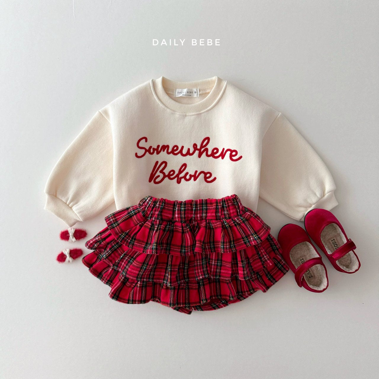 (Pre-order) Daily Bebe - Kids’ Ruffle Skirt 캉캉치마 (3 Colors)