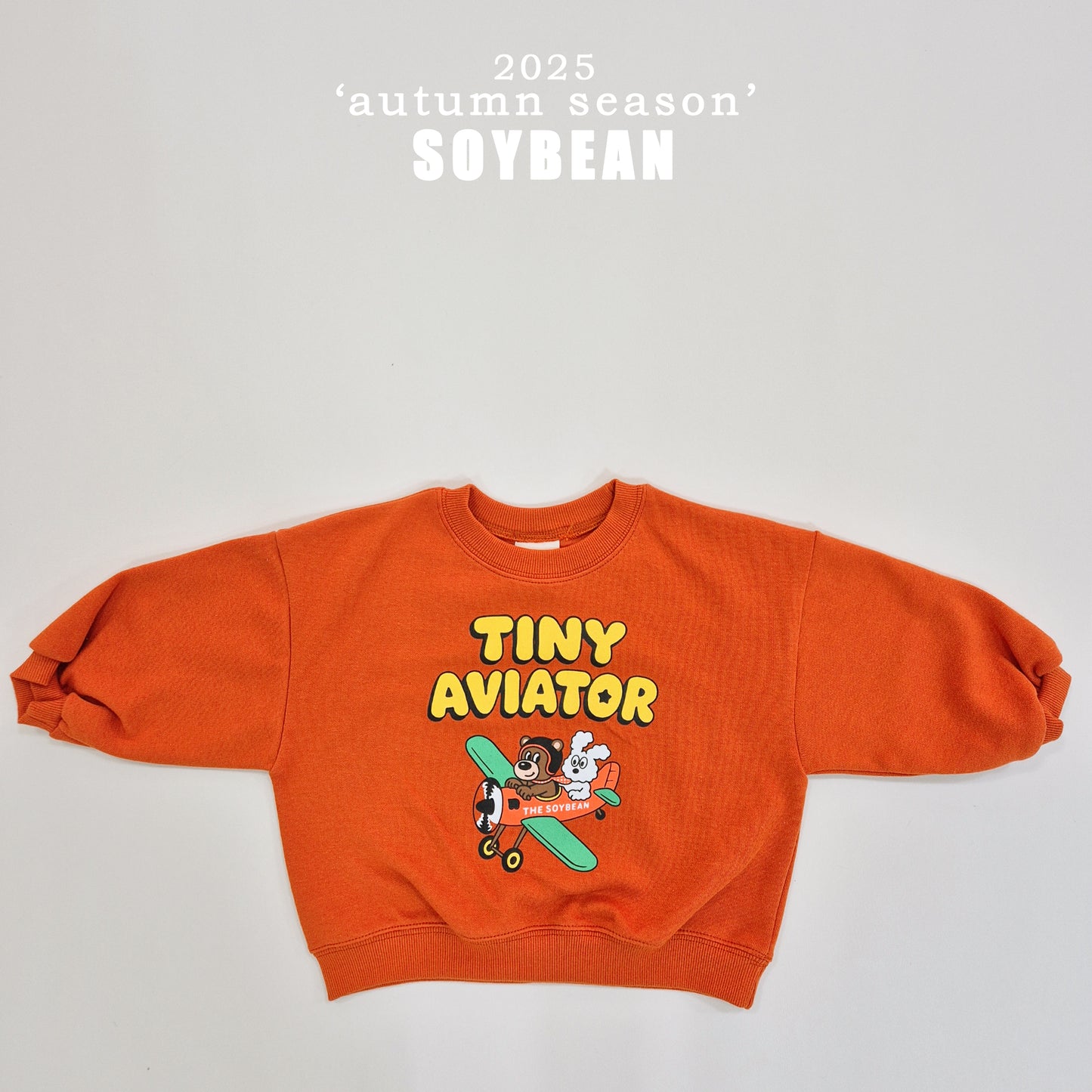 (Pre-order) Soybean Kids - Little Airplane Top & Bottom Set 꼬마비행기상하복 (3 Colors)