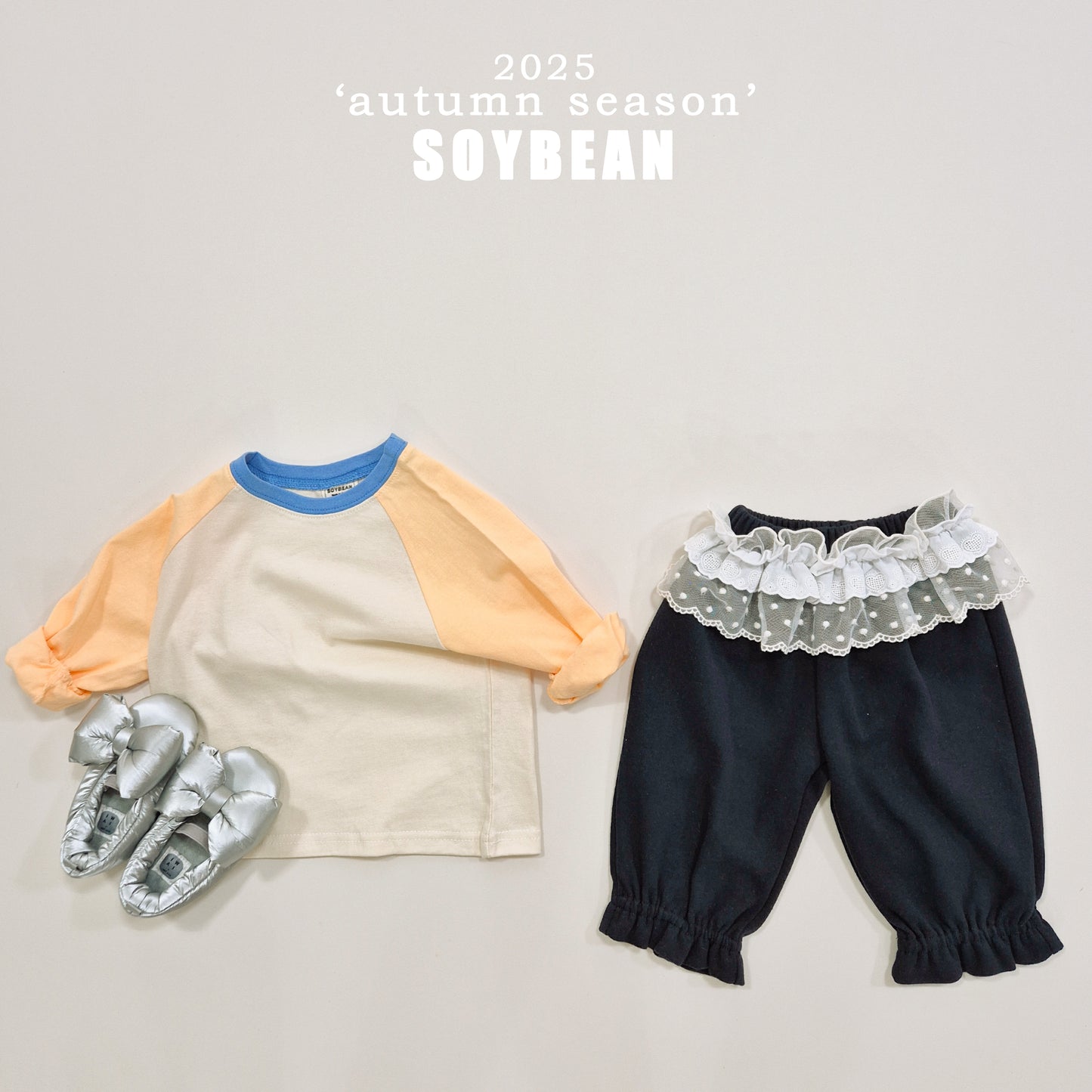 (Pre-order) Soybean Kids - Lace Layered Frill Pants 레이스캉프릴팬츠 (2 Colors)
