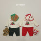 (Pre-order) Soybean Kids Winter - Merry Mongle Loose Pajama Set 메리몽글루즈실내복 (2 Colors)