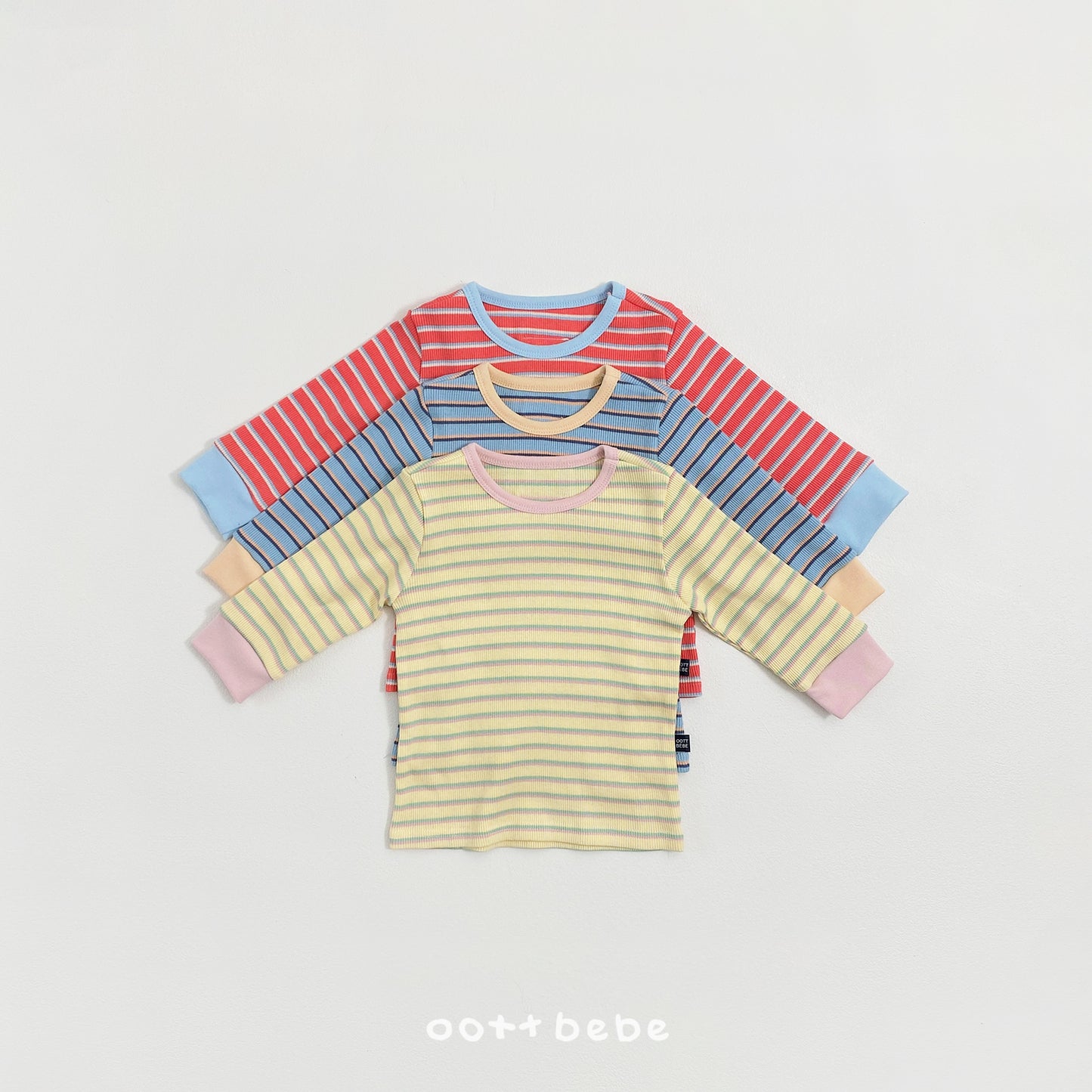 (Pre-order) OOTTBEBE Spring - Apollo Stripe Pajama Set 아폴로실내복 (3 Colors)