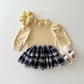 (Pre-order) Daily Bebe Winter - Kids' Peach Puff Mock-Neck Top 피치 퍼프티 (2 Colors)