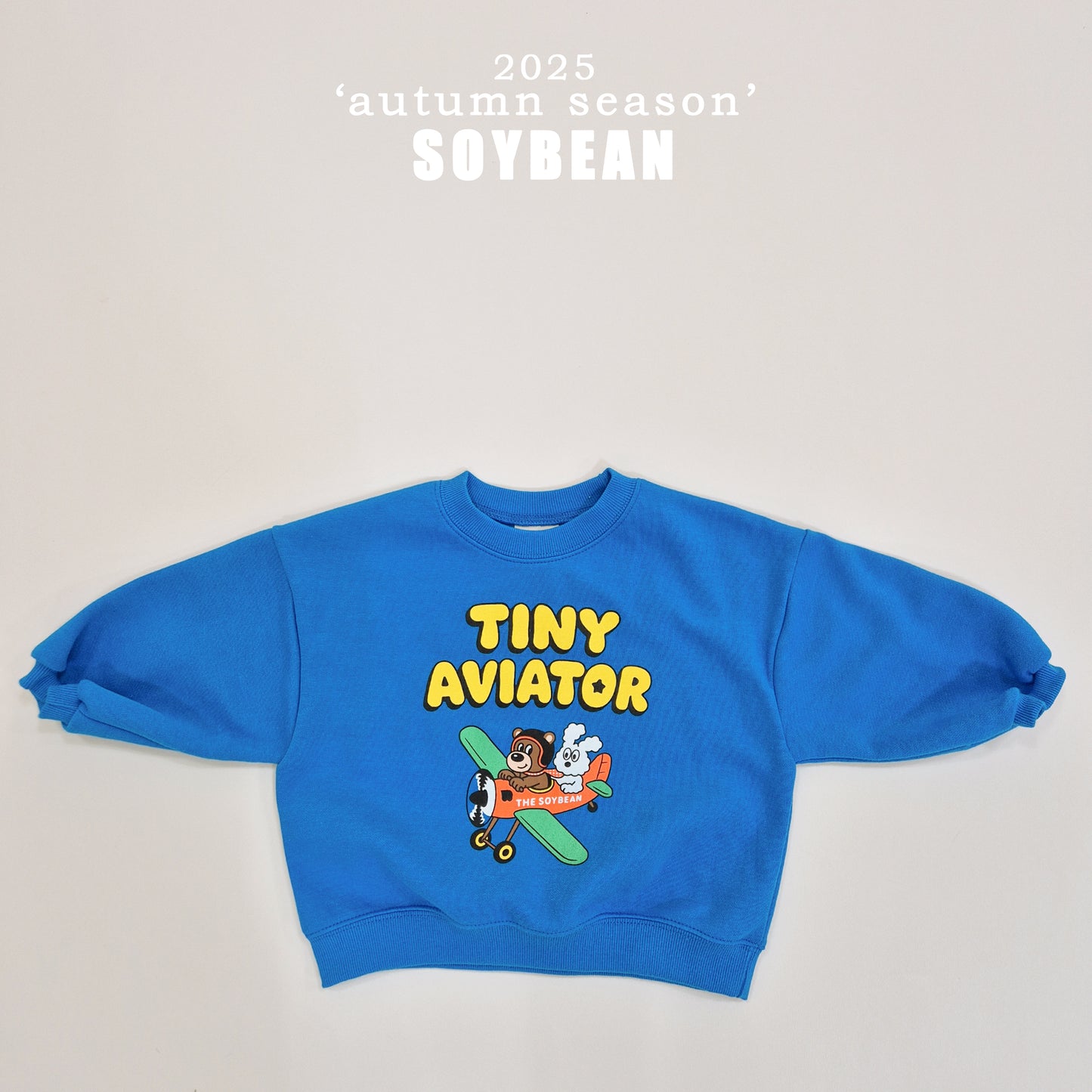 (Pre-order) Soybean Kids - Little Airplane Top & Bottom Set 꼬마비행기상하복 (3 Colors)