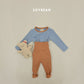 (Pre-order) Soybean Kids Winter - Warm Hug Fleece-Lined Pajama Set 따숩허그세트 (4 Colors)