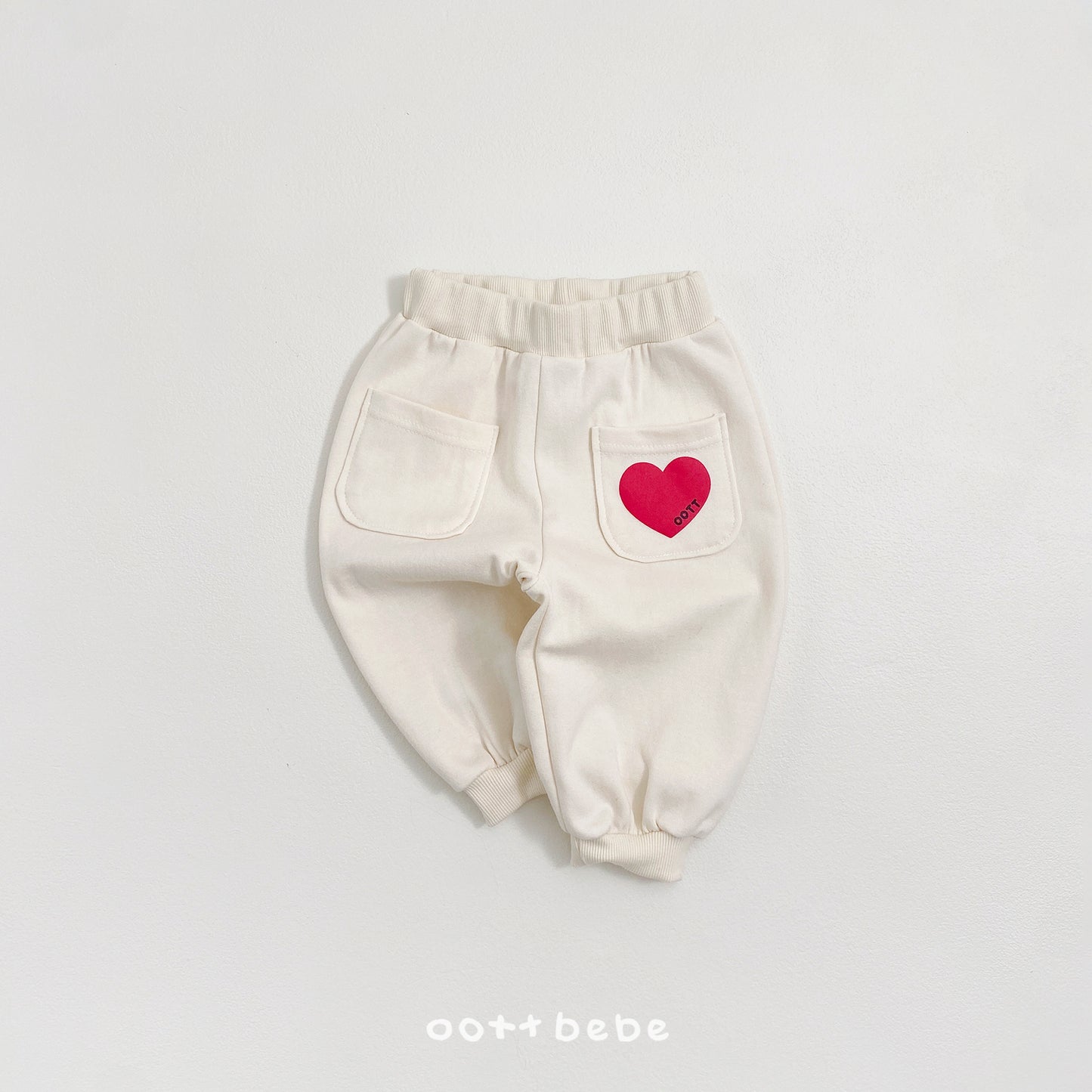 (Pre-order) OOTTBEBE Spring - Heart Pocket Pants 하트포켓팬츠 (3 Colors)