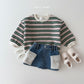 (Pre-order) Daily Bebe - Kids’ Denim Skirt with Fleece Pockets 카고 양털치마