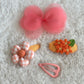 (Chenny Bong Bong) Kids’ Orange Blossom Clips 4-piece Set