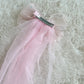 (Chenny Bong Bong) Kids’ Pink Bow Princess Hair Clip with Veil