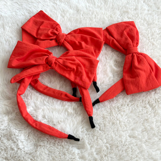 (Chenny Bong Bong) Kids’ Orange Bow Headband