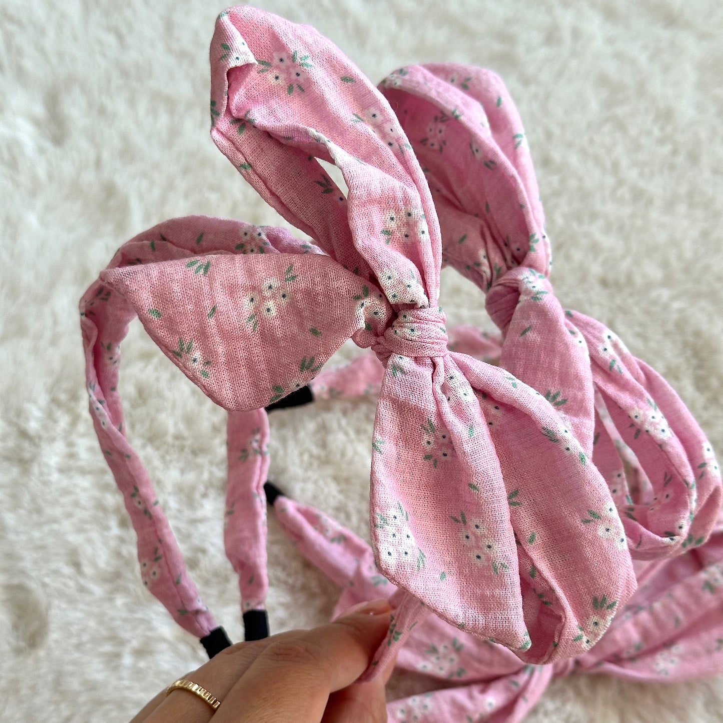 (Chenny Bong Bong) Kids’ Lovely Pink Bow Headband