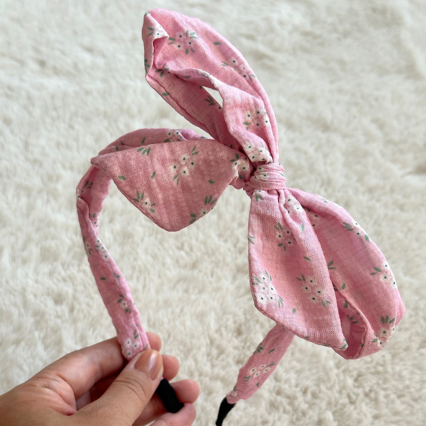 (Chenny Bong Bong) Kids’ Lovely Pink Bow Headband