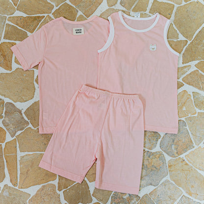 (COCOHANI) Bamboo Solid 3-piece Set (4 Colors)