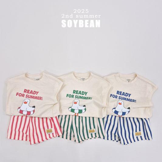 (Pre-order) Soybean Kids - Summer Go-Go Seagull Top & Bottom Set 썸머 고고 갈매기 상하복 (3 Colors)