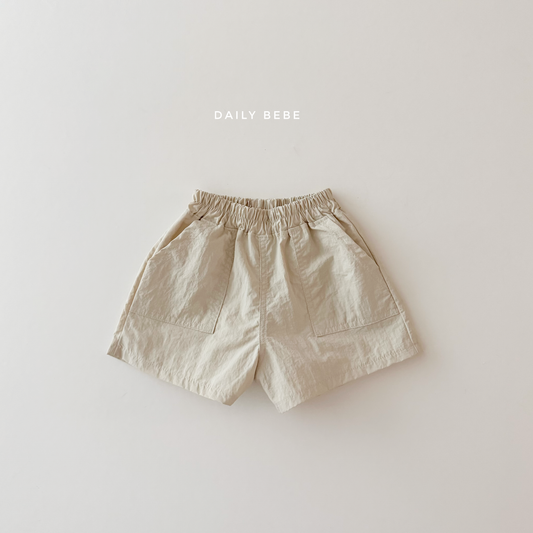 (In-stock) Daily Bebe - Kids’ Crinkle Shorts 바스락 반바지 (3 Colors)