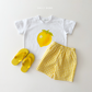 (In-stock) Daily Bebe Summer - Kids’ Fruit Jelly Top & Bottom Set 과일젤리세트 (4 Colors)