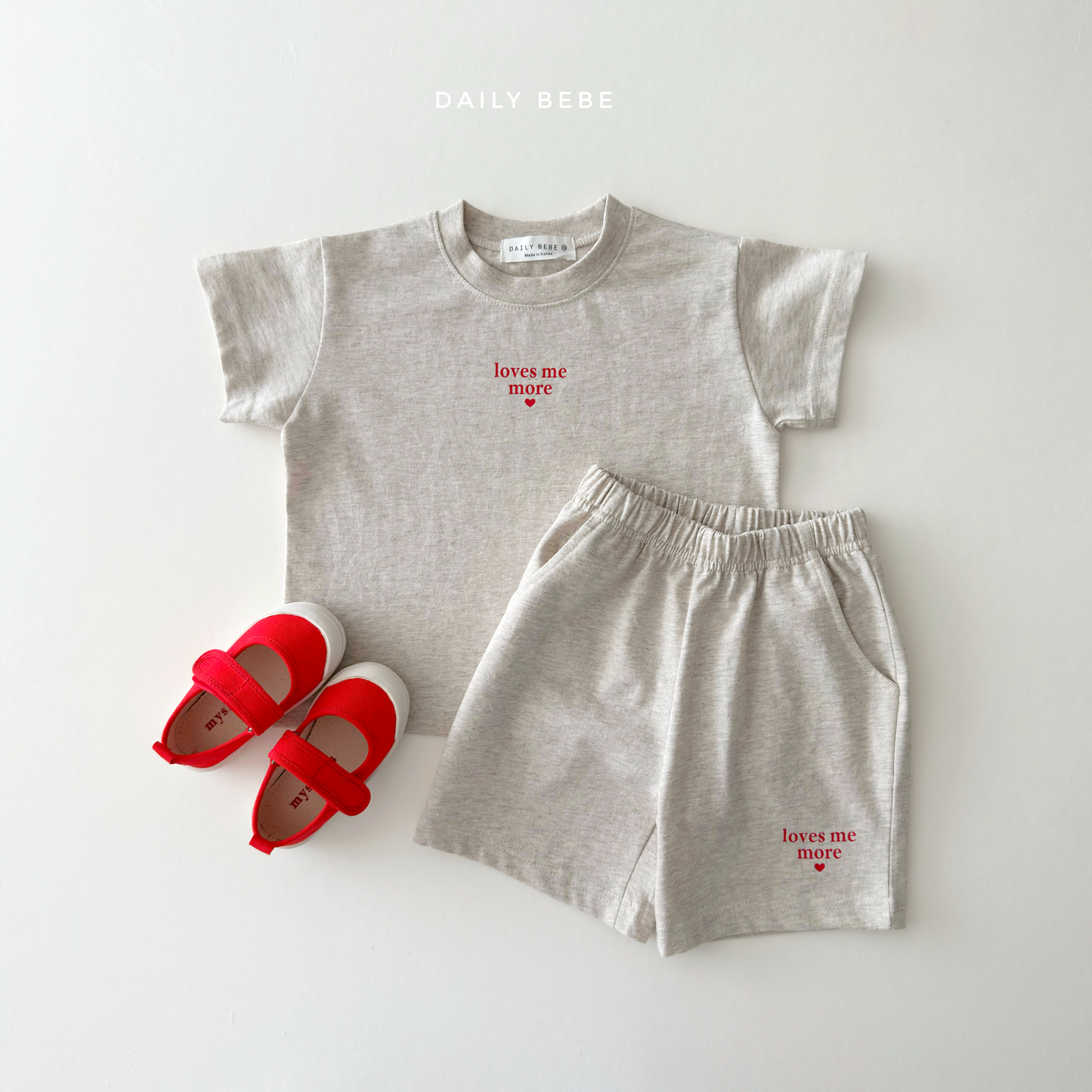 (Pre-order) Daily Bebe Summer - Kids’ Loves Me More Set 러브즈 미 모어 세트 (5 Colors)