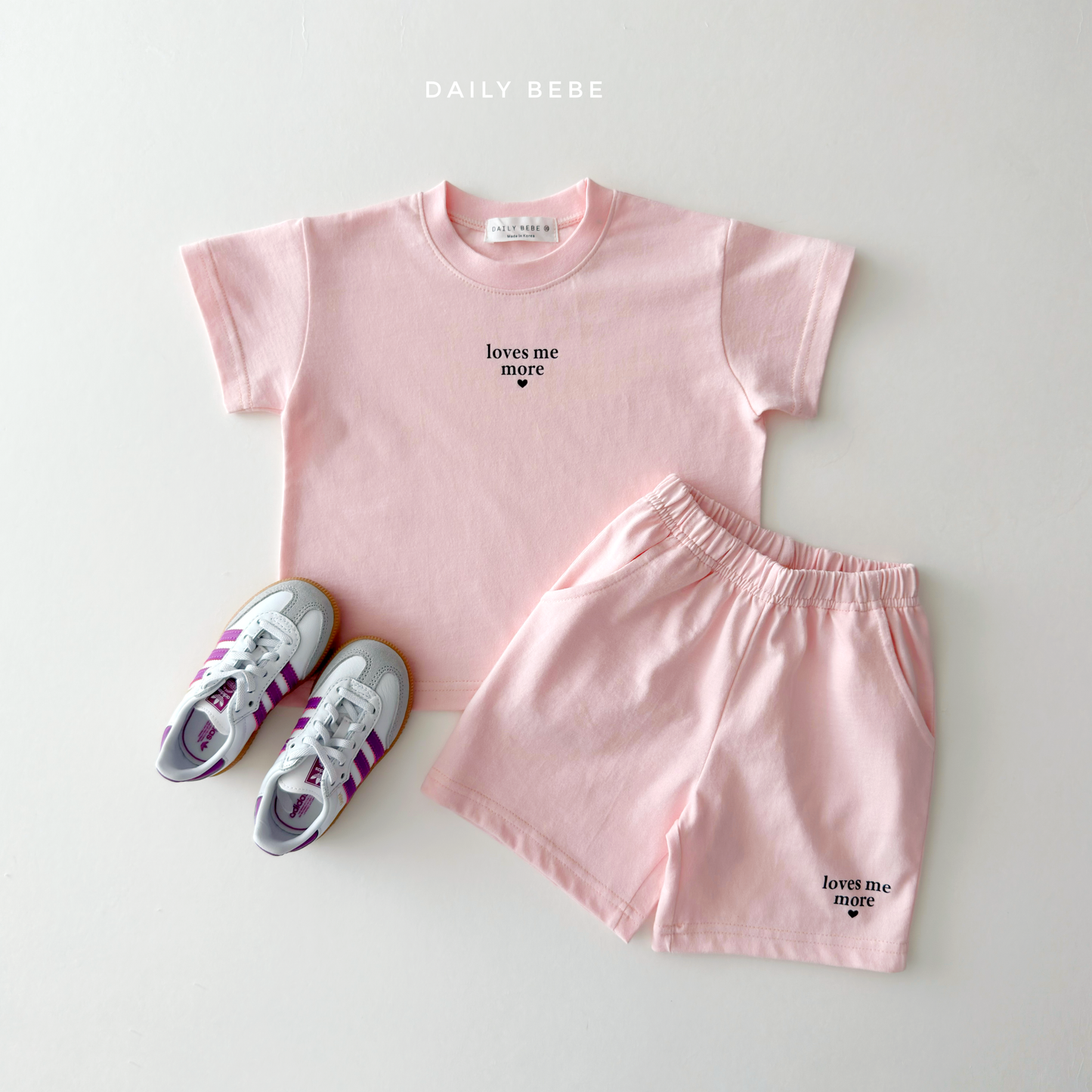 (Pre-order) Daily Bebe Summer - Kids’ Loves Me More Set 러브즈 미 모어 세트 (5 Colors)
